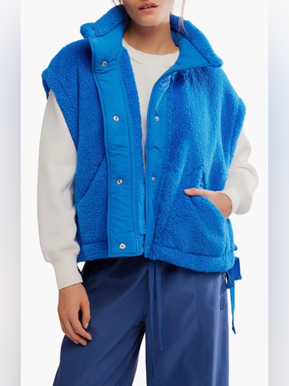 Free People FP Movement Scout It Out Fleece Vest Size Large